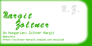 margit zoltner business card